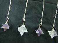 Gemstone Merkaba Star Pendulum