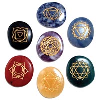 Seven Chakra Engraved Set