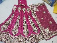 zardosi handwork lehanga choli