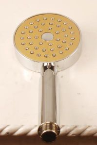 Golden Round Telephone Shower Head