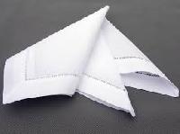 white cotton napkins