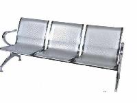 Steel three seater