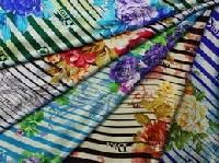 satin printed fabric