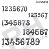 Iron numerals & alphabets