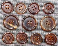 Decorative Buffalo Horn Buttons