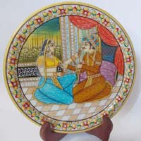 Hand Painted Marble Plate