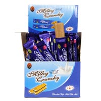Milky Crunchy Choco Filled Wafers