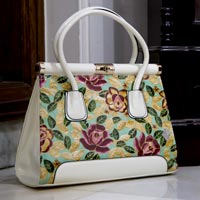 Ladies Floral Medium Handbags