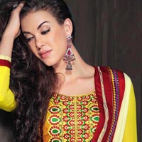 Traditional Ethnic Wear Zari Resham Embroidered Dress