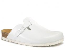 Toffeln NatureForm Unisex Clog with Adjustable Upper White