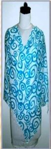 PTL BLUE PRINTED SCARF CUM SHAWL