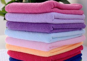 colored towels