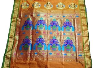 Yeola Paithani Silk Double Buti