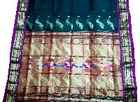 Yeola Paithani Silk Saree Peacock Pallu Black