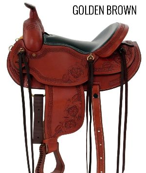 Western saddle flex tree trail saddle