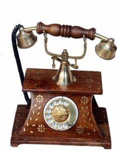 wooden telephone