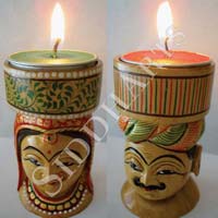 Wooden Tea Light Candle Holders