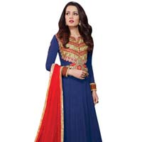 Navy blue Designer Georgette Saree