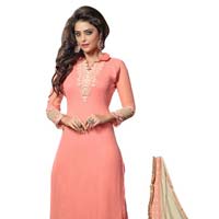 Pink Georgette Suit