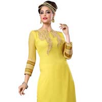 Yellow Georgette suit