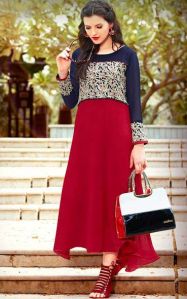 Ladies Red & Blue Kurti