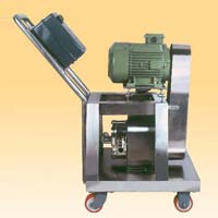 Lobe Pump with belt drive trolley