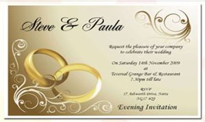 Printed Invitation Cards