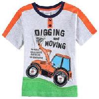 Boys Round Neck Organic Cotton T-Shirts