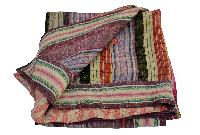 Stitched Pattern Kantha Quilt