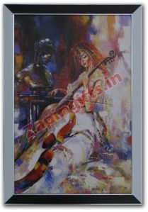 Lady with Violin Poster Paintings