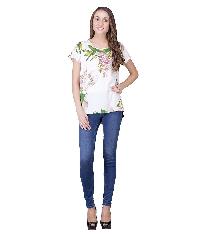 Shiks Vogue White Floral Top