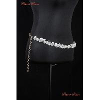Fashion Belts - Two layered chunky chain belt
