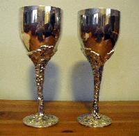 Silver Plated Wine Glass Set
