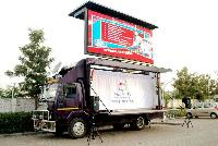 Hydraulic Tata ace Led video van, LED screen van, hydraulic Led truck
