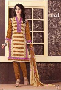 Ladies Cotton Suits With Printed Nazneen Dupatta