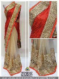 Nylon Mono Net Sarees