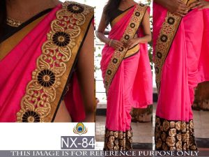 viscose georgette sarees