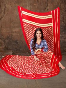 rajeshwary-5 Printed Border Saree