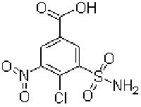 4-Chloro-3-nitro-5-sulfamoyl benzoic acid