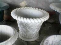 Marble Flower Pot - 01