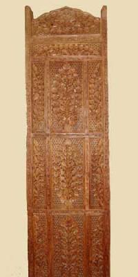 Sesham Wood 4 Panel Screen