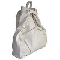 Leather Backpack Bags White Colour