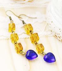 Citrus Lagoon Long Earrings