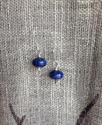 Lapis Rondelle Earrings