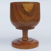 Wooden Wine Challice Glass