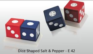 Dice shape salt & pepper