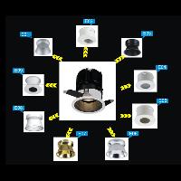 DOWNLIGHT WITH INTERCHANGEABLE REFLECTORS