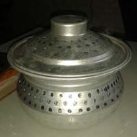 aluminium gol patiya with lid