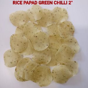 Green Chilli Rice Papad