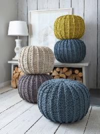 Knitted Poufs